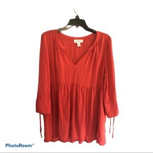 Motherhood women’s red/ orange top size LGG